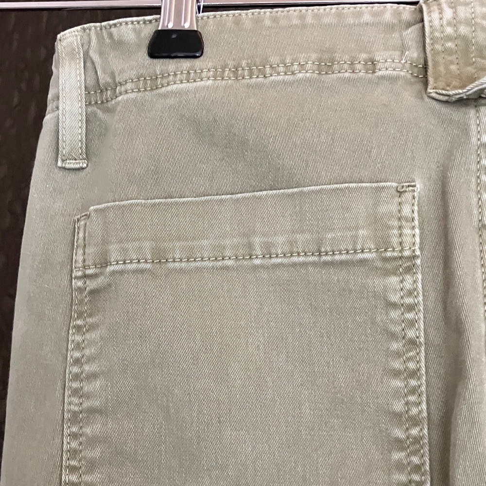 FRAME Cropped Moto Jogger Jeans in Washed Army Women’s Size 26 GUC - Picture 8 of 10
